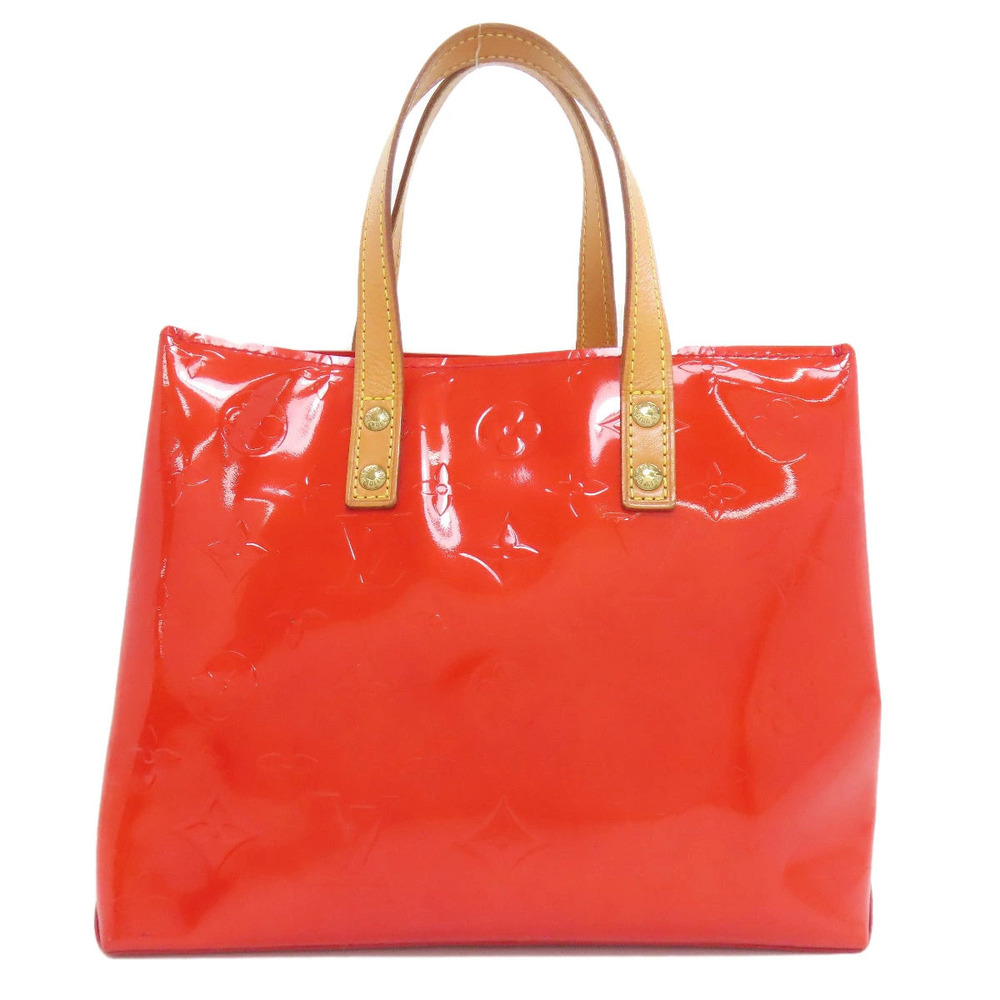 Louis Vuitton Lead Handbag Leather Vernis Black